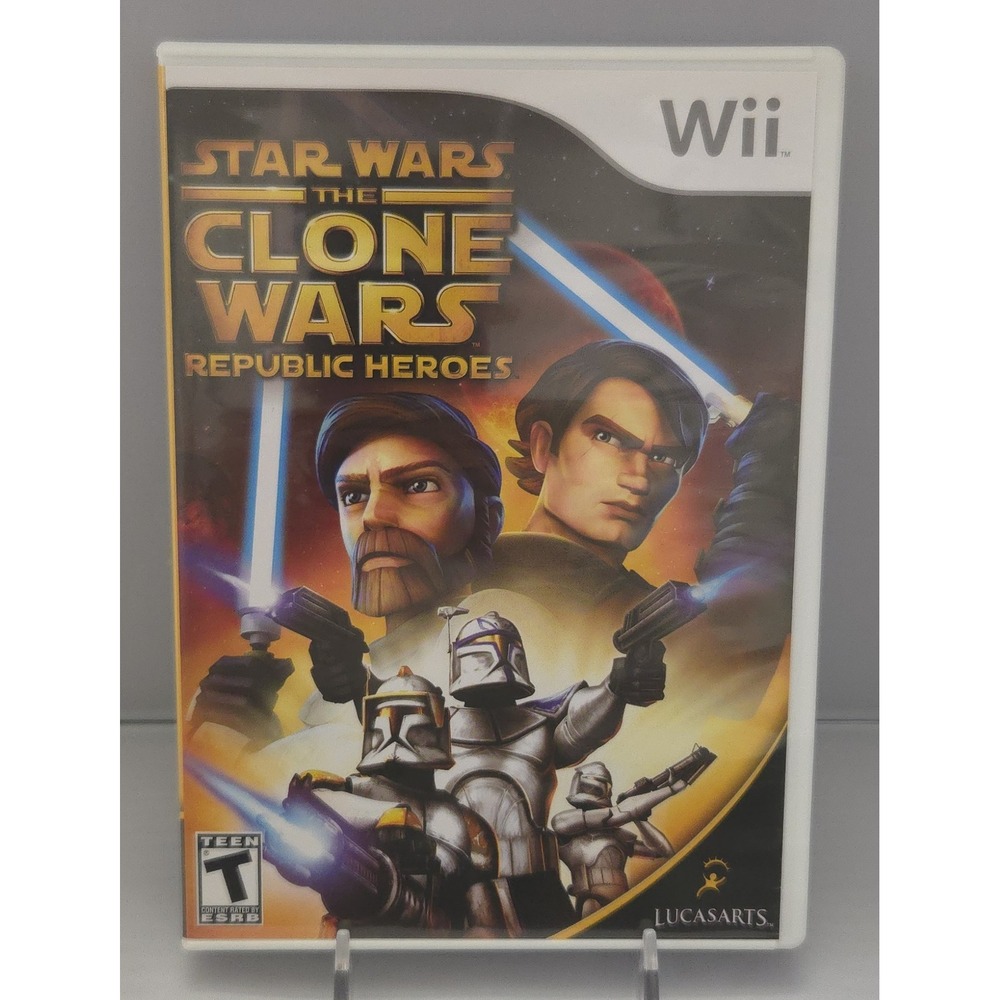 Star Wars The Clone Wars: Republic Heroes - Nintendo Wii - Complete (CIB) Tested